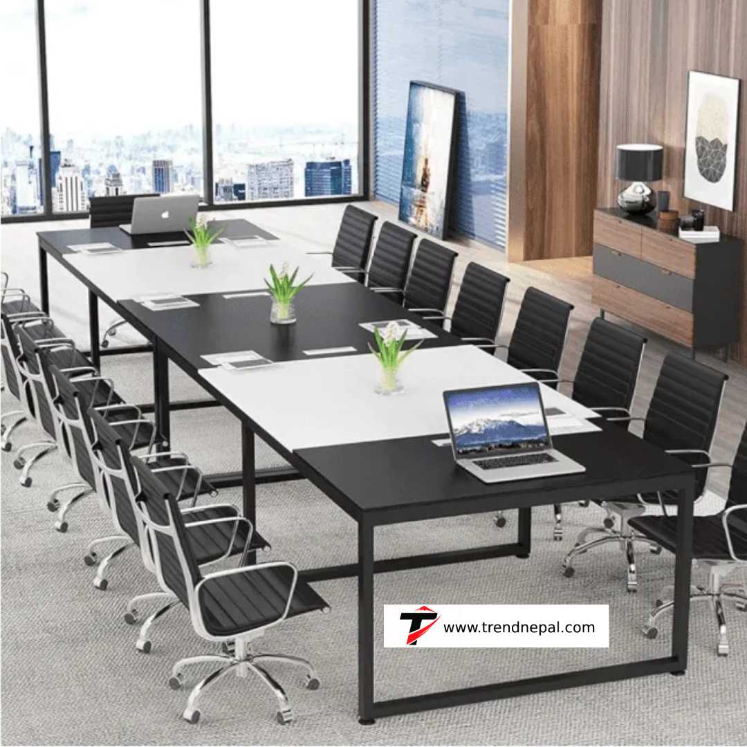 Meeting Table – Large Office Conference Table for 8 People in Nepal (8ft x 4ft)