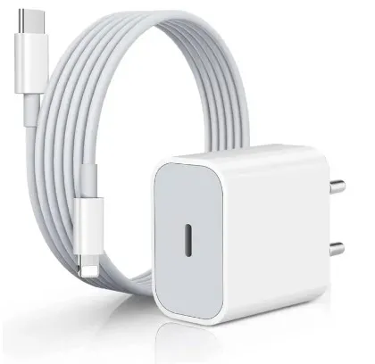 25W USB-C Fast Charger with Lightning Cable for iPhone 14 Pro Max